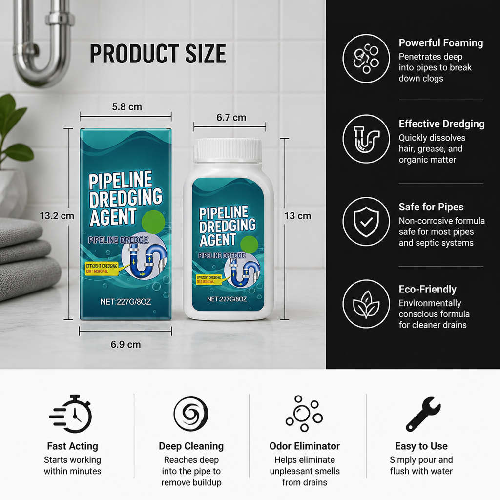 Drain Cleaner – Powerful Pipe & Drain Clog Remover