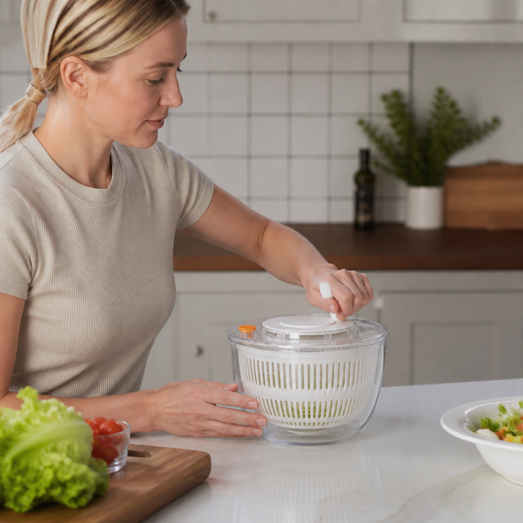 9-in-1 Manual Spinner & Slicer Vegetable and Salad Prep Set