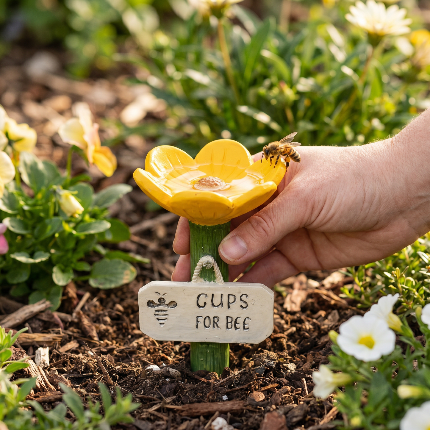 Flower-Shaped Bee Waterer – Colorful Water Dispensers for the Garden