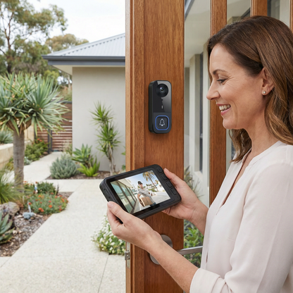 Wireless Smart Video Doorbell Camera – HD Security with Two-Way Talk & Motion Alerts