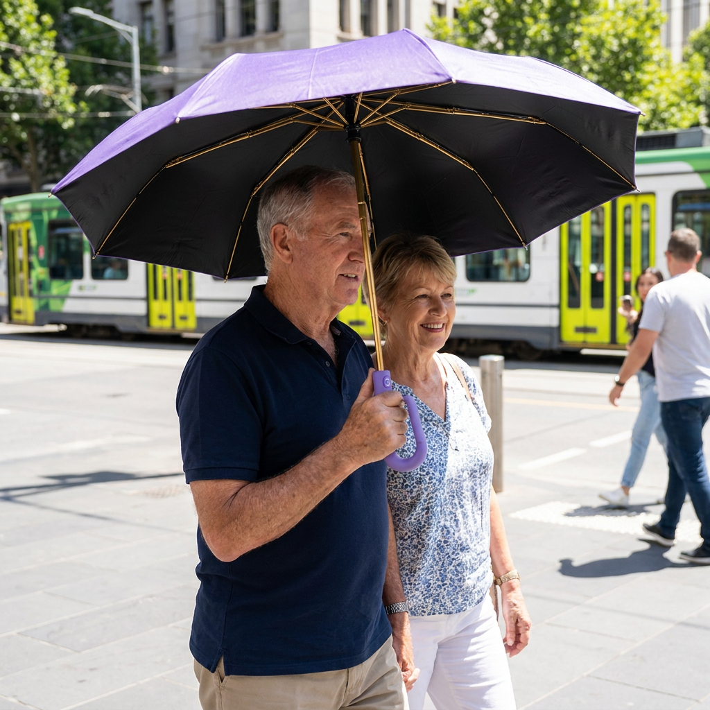 Premium Automatic Folding Umbrella for Sun & Rain – Compact & Windproof
