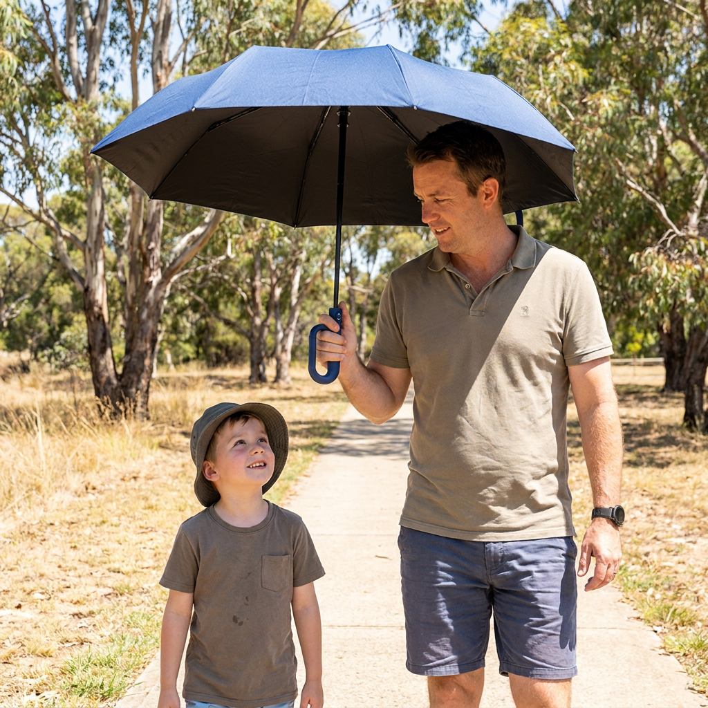 Premium Automatic Folding Umbrella for Sun & Rain – Compact & Windproof