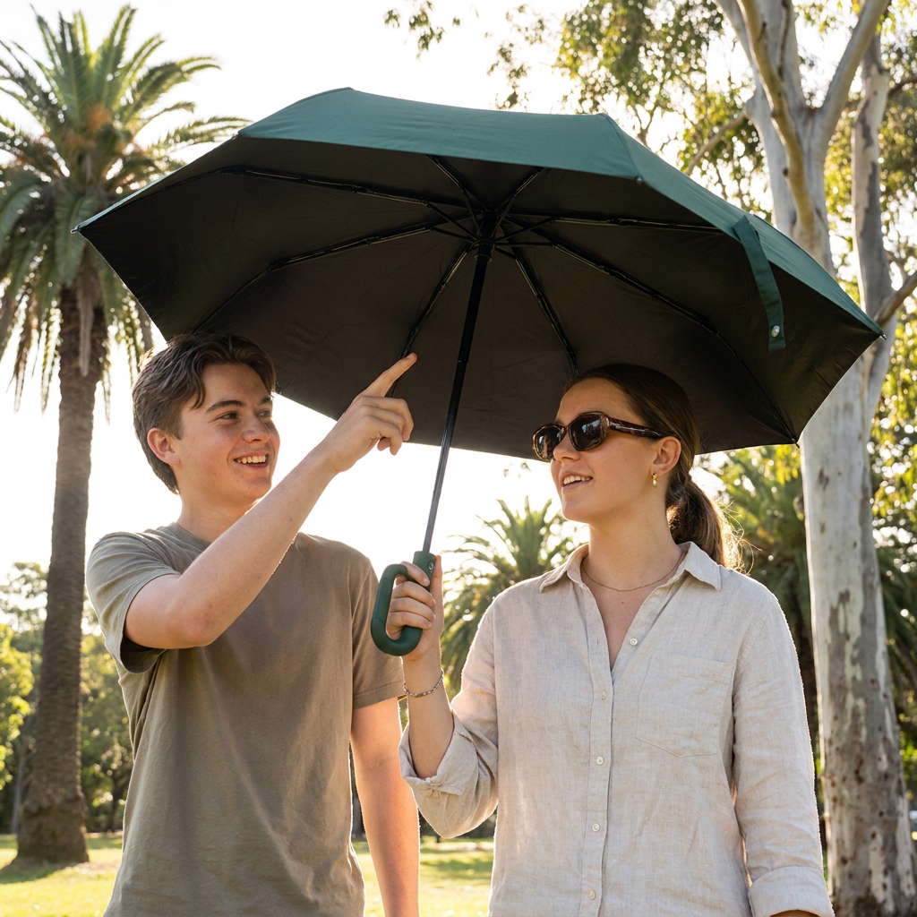 Premium Automatic Folding Umbrella for Sun & Rain – Compact & Windproof