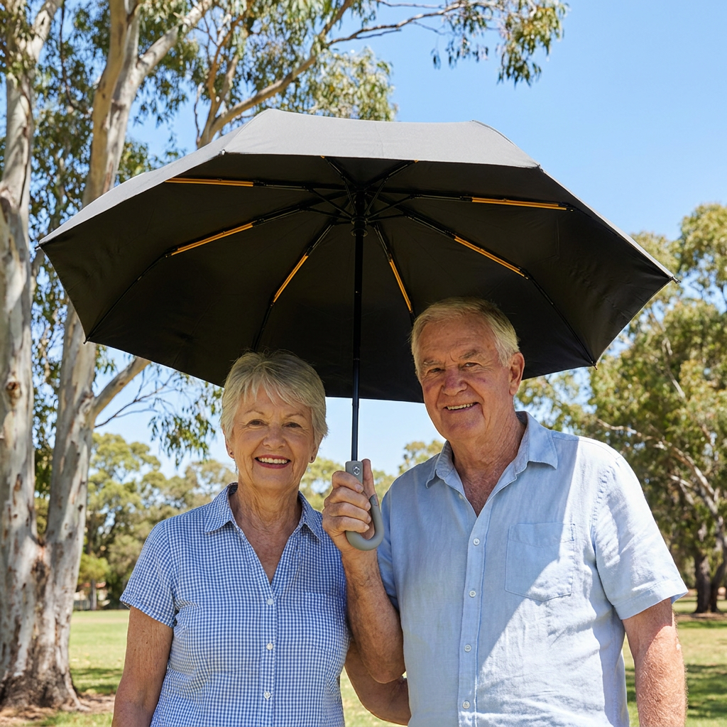 Premium Automatic Folding Umbrella for Sun & Rain – Compact & Windproof