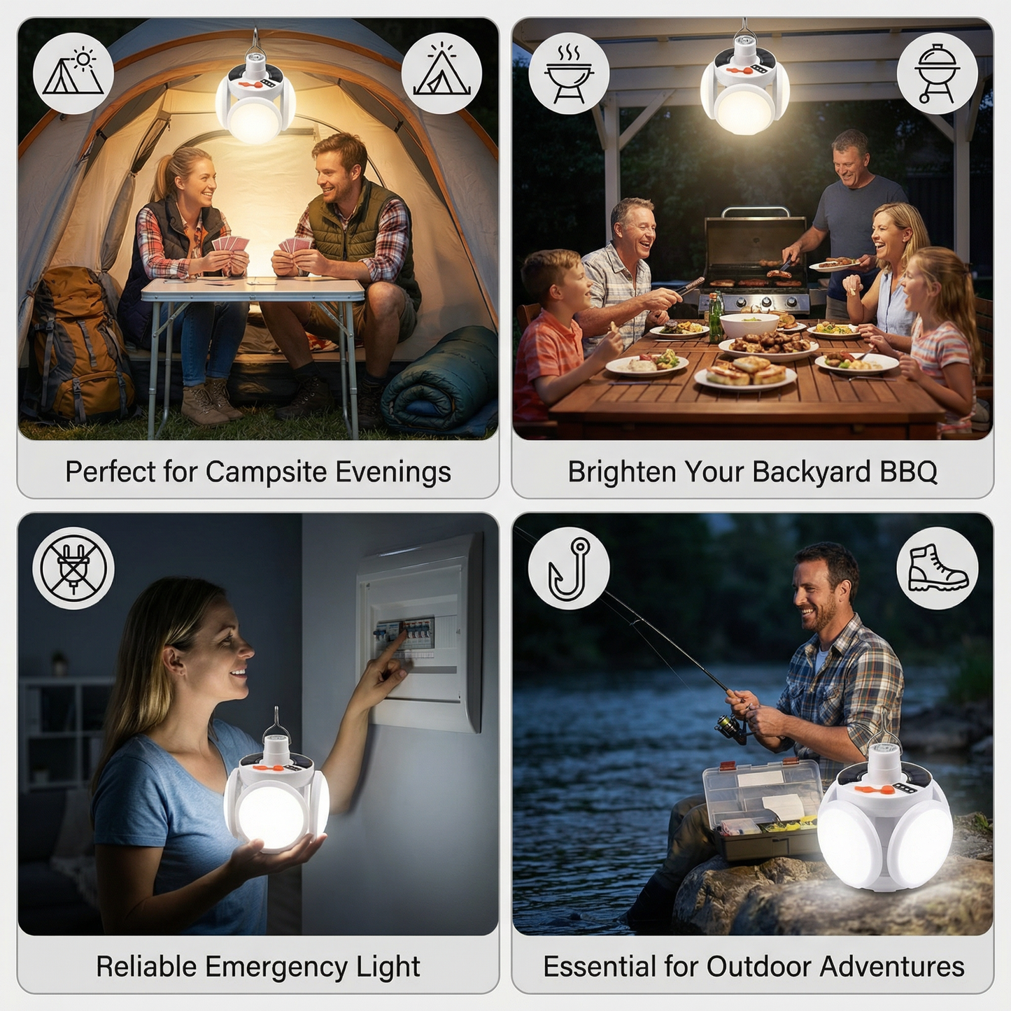 Practical Solar Outdoor and Camping Lamp