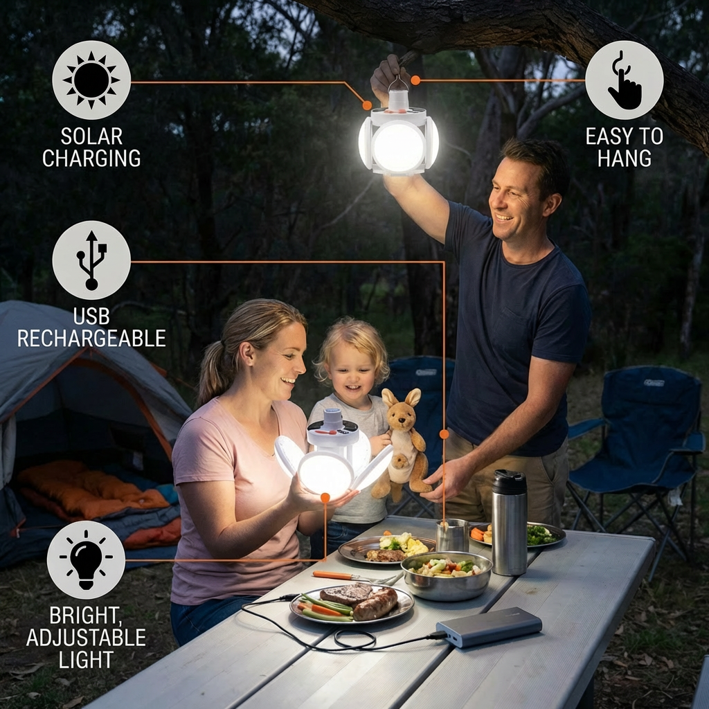 Practical Solar Outdoor and Camping Lamp