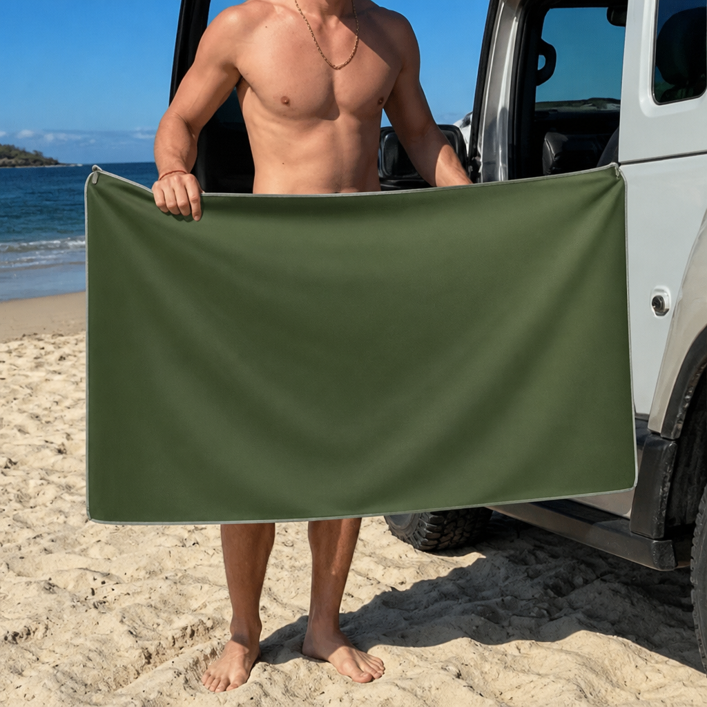 Extra Large Magnetic Bath Towel – Quick-Drying Beach and Bath Towel for Swimming and Outdoor Use