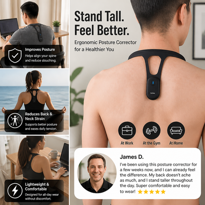 Ergonomic Posture Corrector – Back Support Device for Improving Healthy Posture in Daily Life