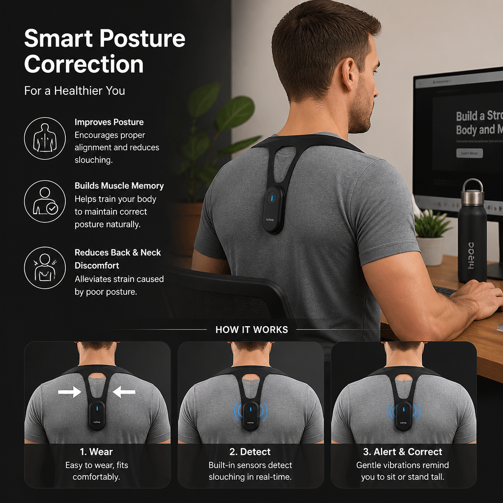 Ergonomic Posture Corrector – Back Support Device for Improving Healthy Posture in Daily Life