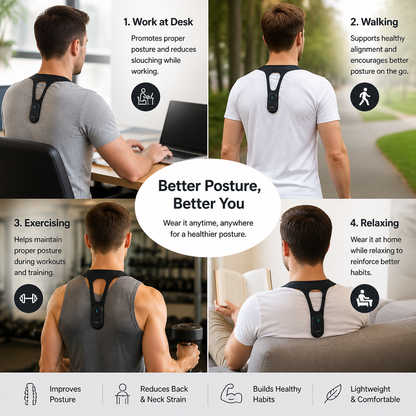 Ergonomic Posture Corrector – Back Support Device for Improving Healthy Posture in Daily Life