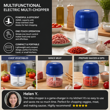 Multifunctional electric multi-chopper