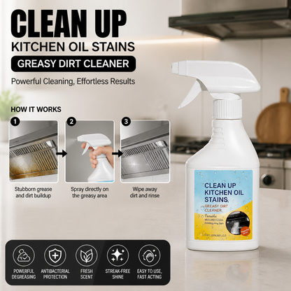 Kitchen Degreaser Spray – Antibacterial Grease Remover with Fresh Scent
