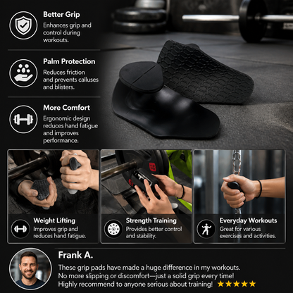 Silicone Gym Grip Gloves for Weightlifting and Cross Training