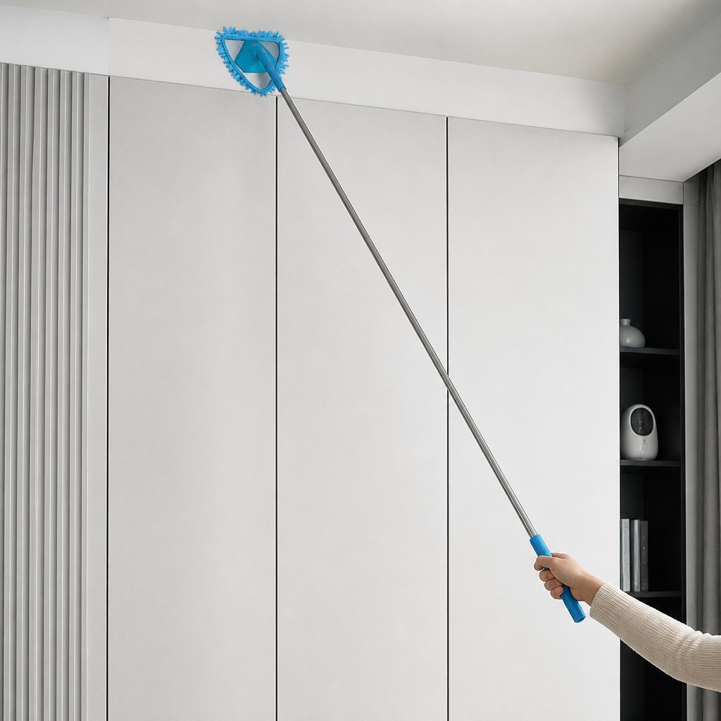 Triangle Extendable Wall Cleaning Mop for Hard to Reach Areas