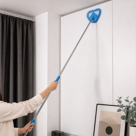 Triangle Extendable Wall Cleaning Mop for Hard to Reach Areas
