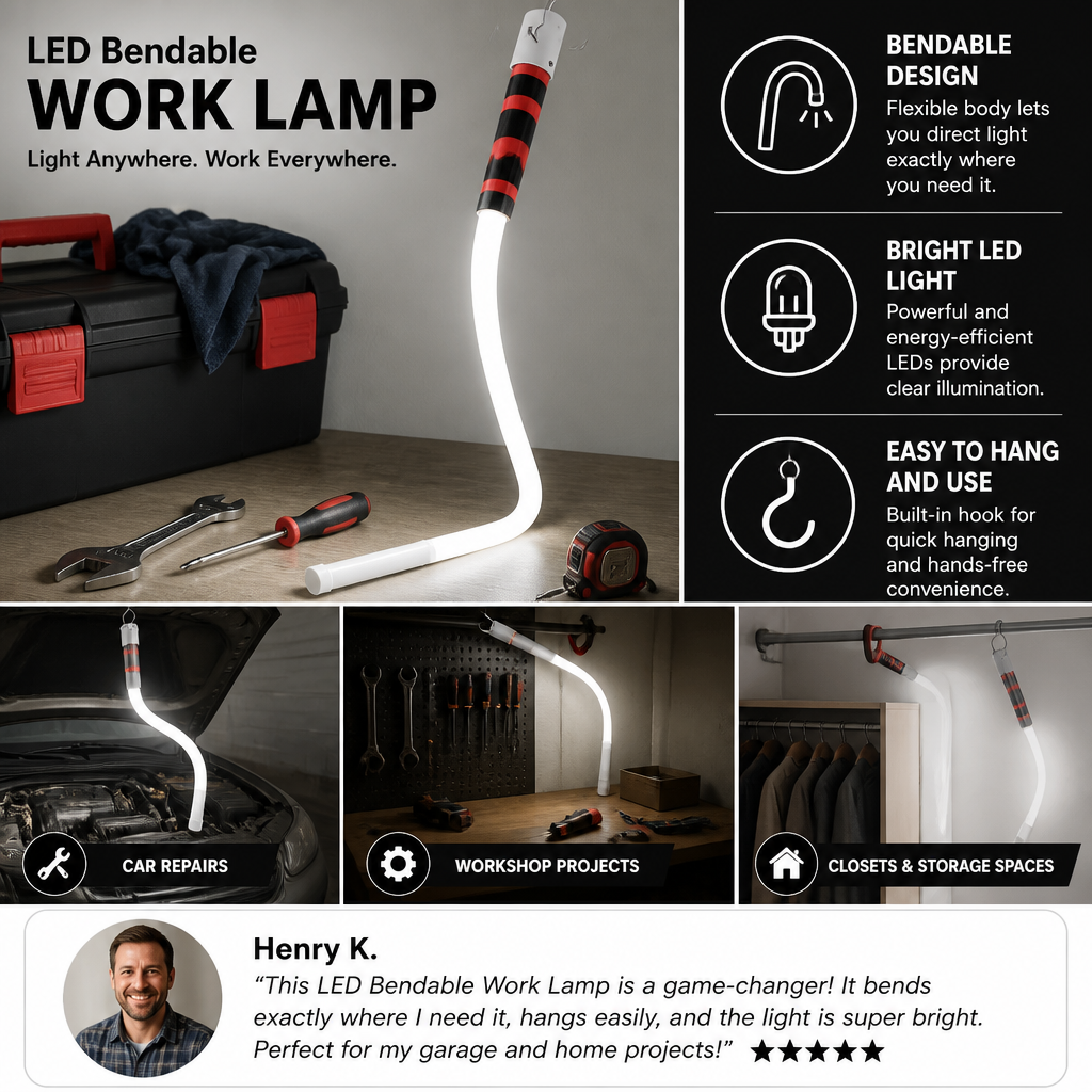 LED Bendable Work Lamp