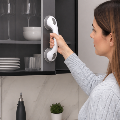 Heavy-Duty Suction Cup Safety Grab Bar – Anti-Slip Bathroom Support Handle