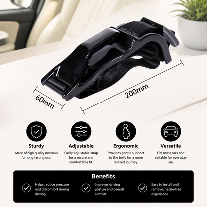 Car Travel Maternity Belly Support Strap – Adjustable & Comfortable Pregnancy Support