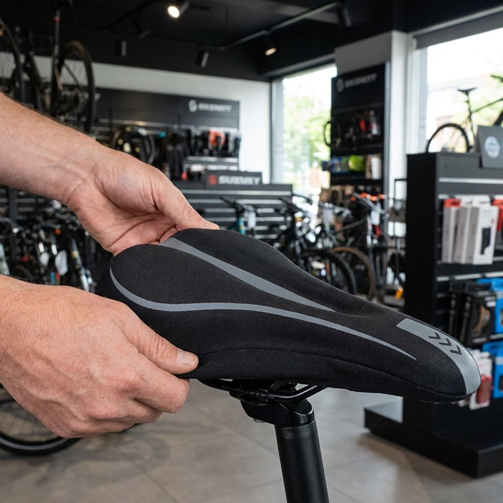 Extra Thick Anti Butt Pain Gel Bike Seat Cover – Soft Comfort Cushion