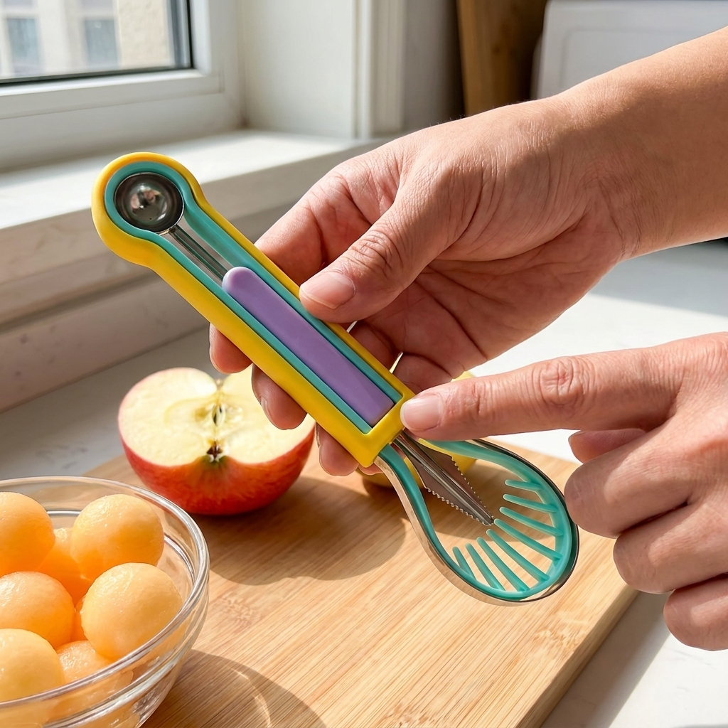 3-in-1 Fruit Carving & Baller Tool Set
