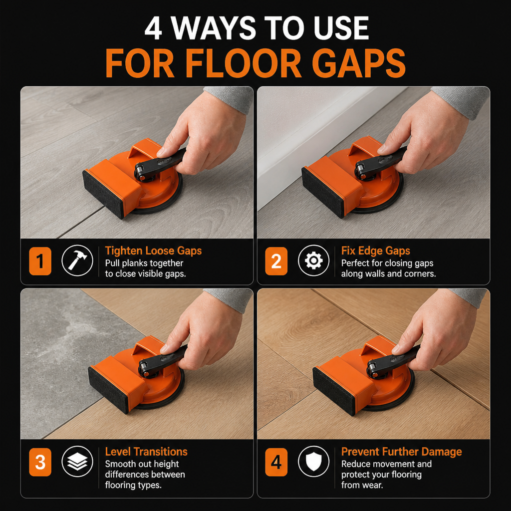 Suction Cup Floor Gap Fixer