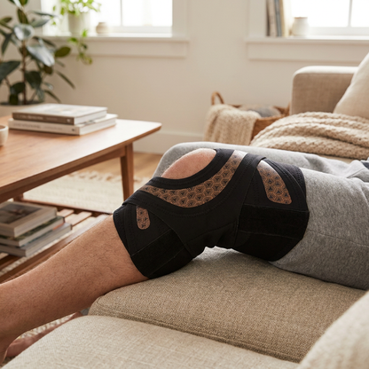 Adjustable Cross-Strap Compression Knee Brace for Sports & Joint Support