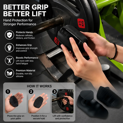 Silicone Gym Grip Gloves for Weightlifting and Cross Training