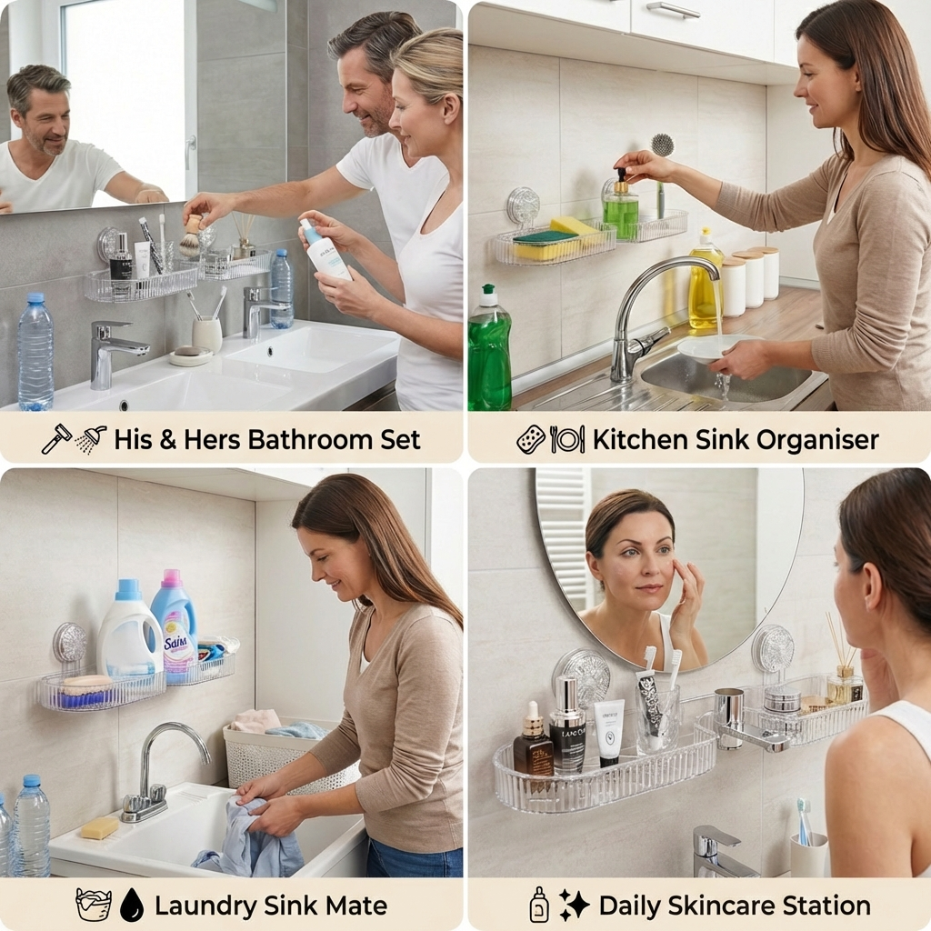 Suction Cup Sink Shelf