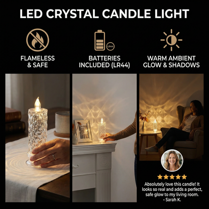LED Crystal Candle Light