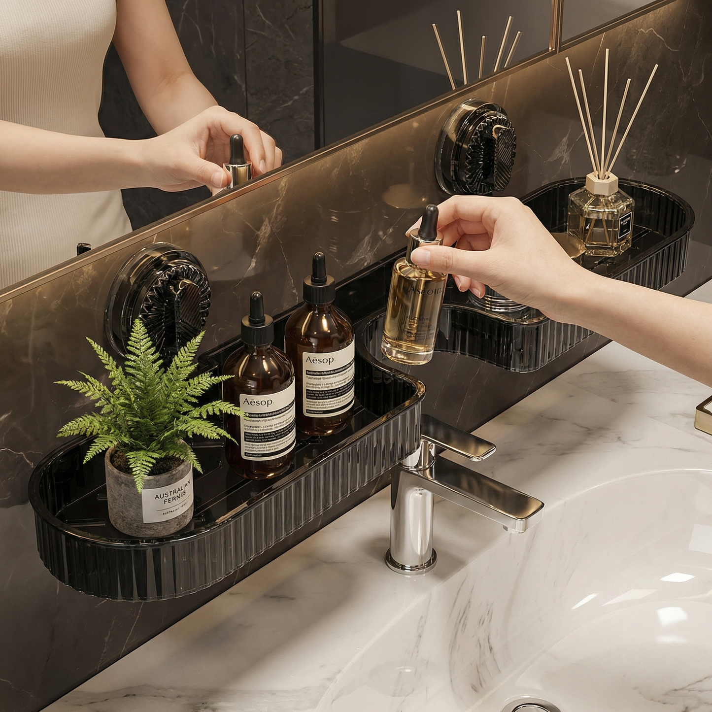 Suction Cup Sink Shelf