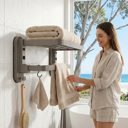 Foldable Suction Cup Towel Holder