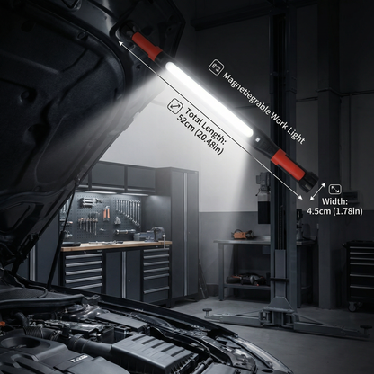 LED Rechargeable Work Light 3000 Lumens – Magnetic Base & Hook, 360° Rotatable