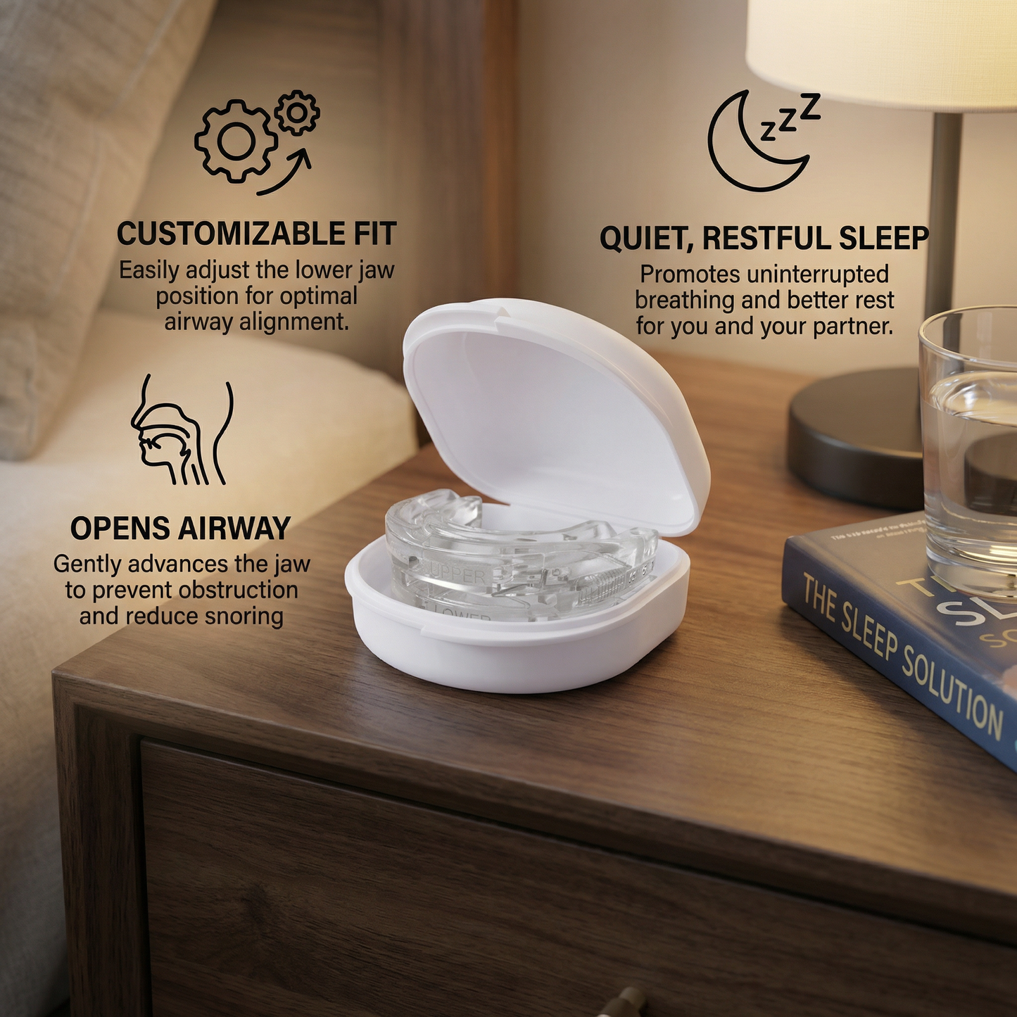 Adjustable Anti-Snoring Mouthpiece | Enjoy Quiet & Restful Sleep