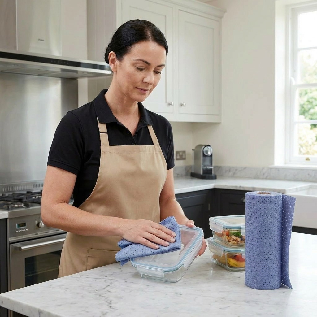 Premium Tear-Off Microfiber Cleaning Roll – Washable & Reusable