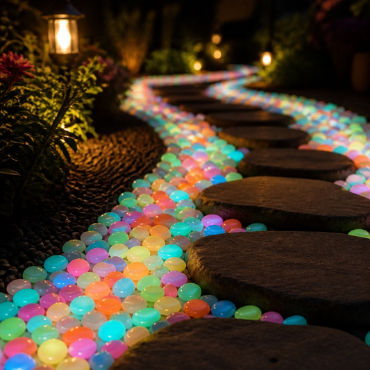 Glow-in-the-Dark Decorative Pebbles