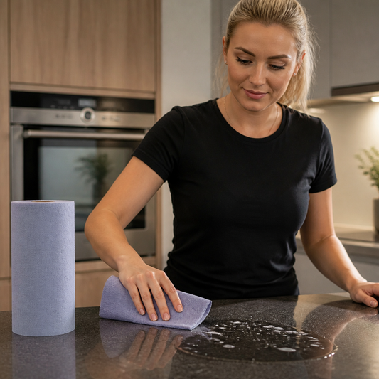 Premium Tear-Off Microfiber Cleaning Roll – Washable & Reusable