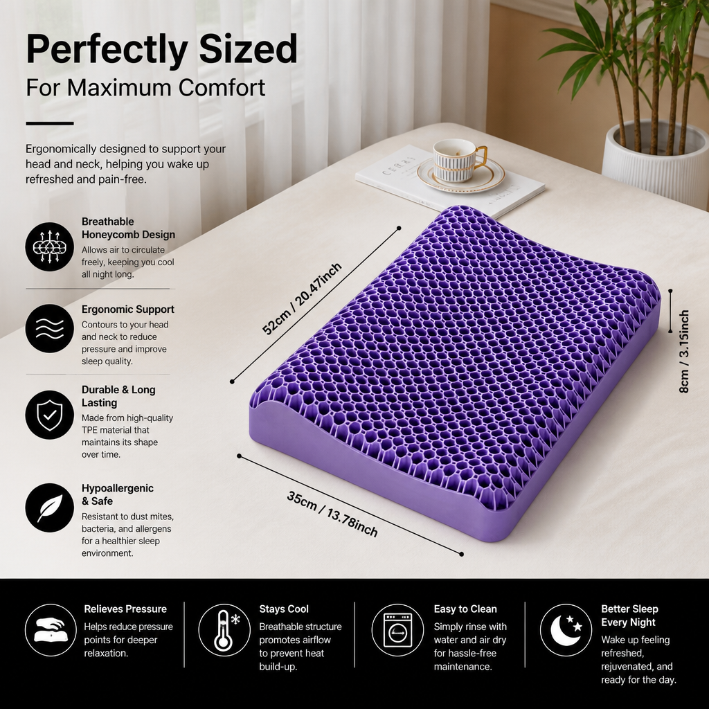 Ergonomic & Breathable Air Pillow for a Restful Sleep
