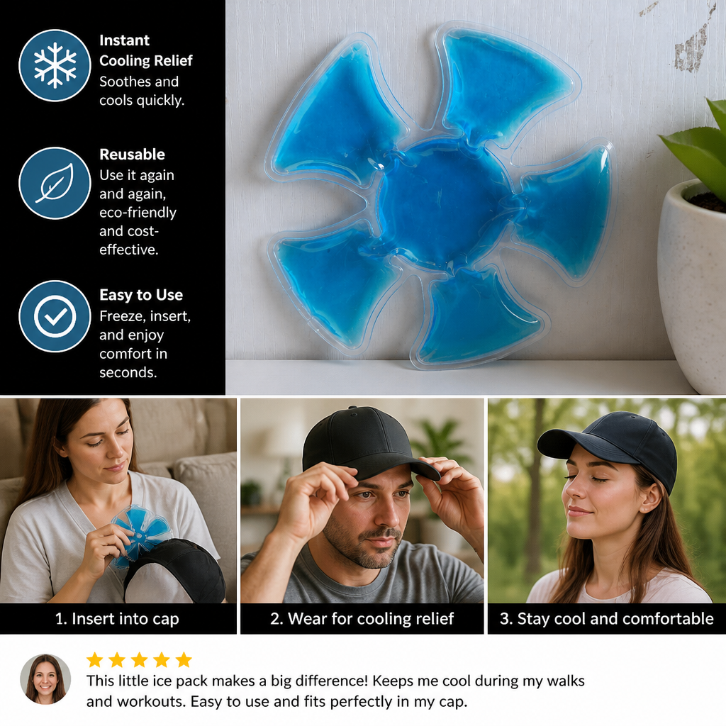 Cooling Cap Ice Pack Insert