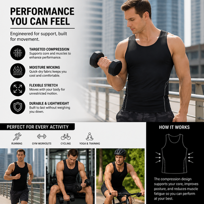 Compression Tank Top for Men, Perfect for Training