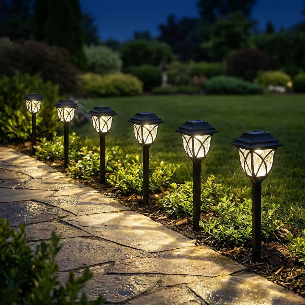 Solar Garden Lights Garden Decorative Lawn Ground Lights Outdoor Decorative Lighting Night Lights Solar Grid Lights