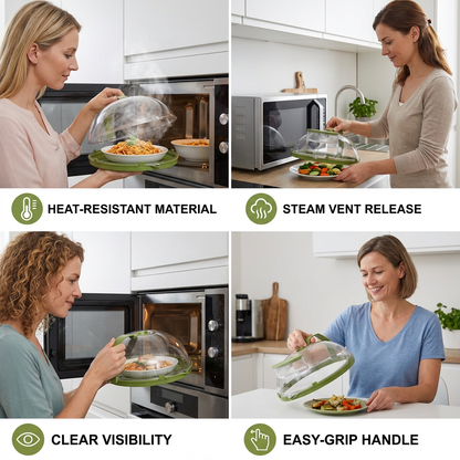 Microwave Cover – Heat-Resistant, Transparent and with Steam Vent