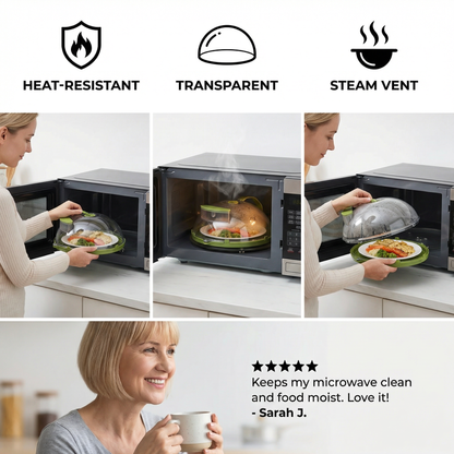 Microwave Cover – Heat-Resistant, Transparent and with Steam Vent