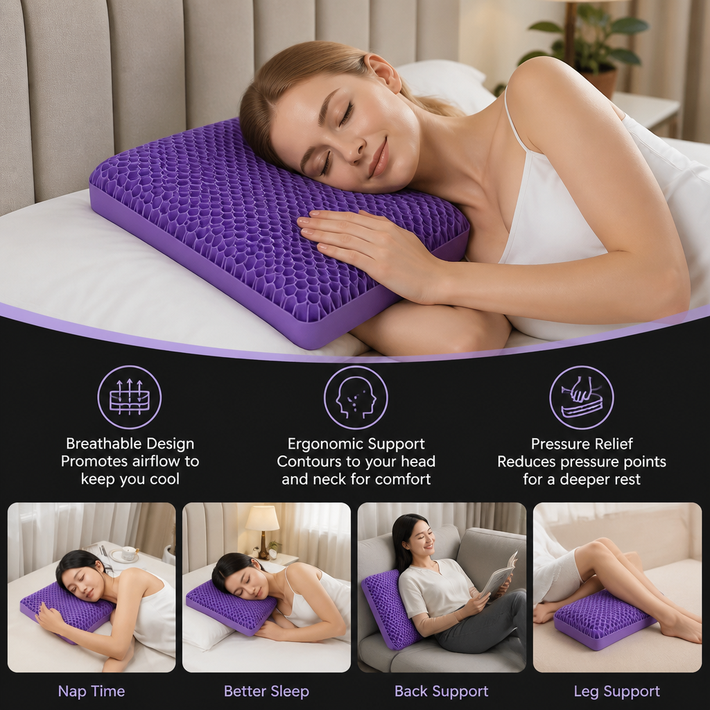 Ergonomic & Breathable Air Pillow for a Restful Sleep