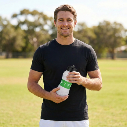 Foldable & Durable Silicone Football Water Bottle