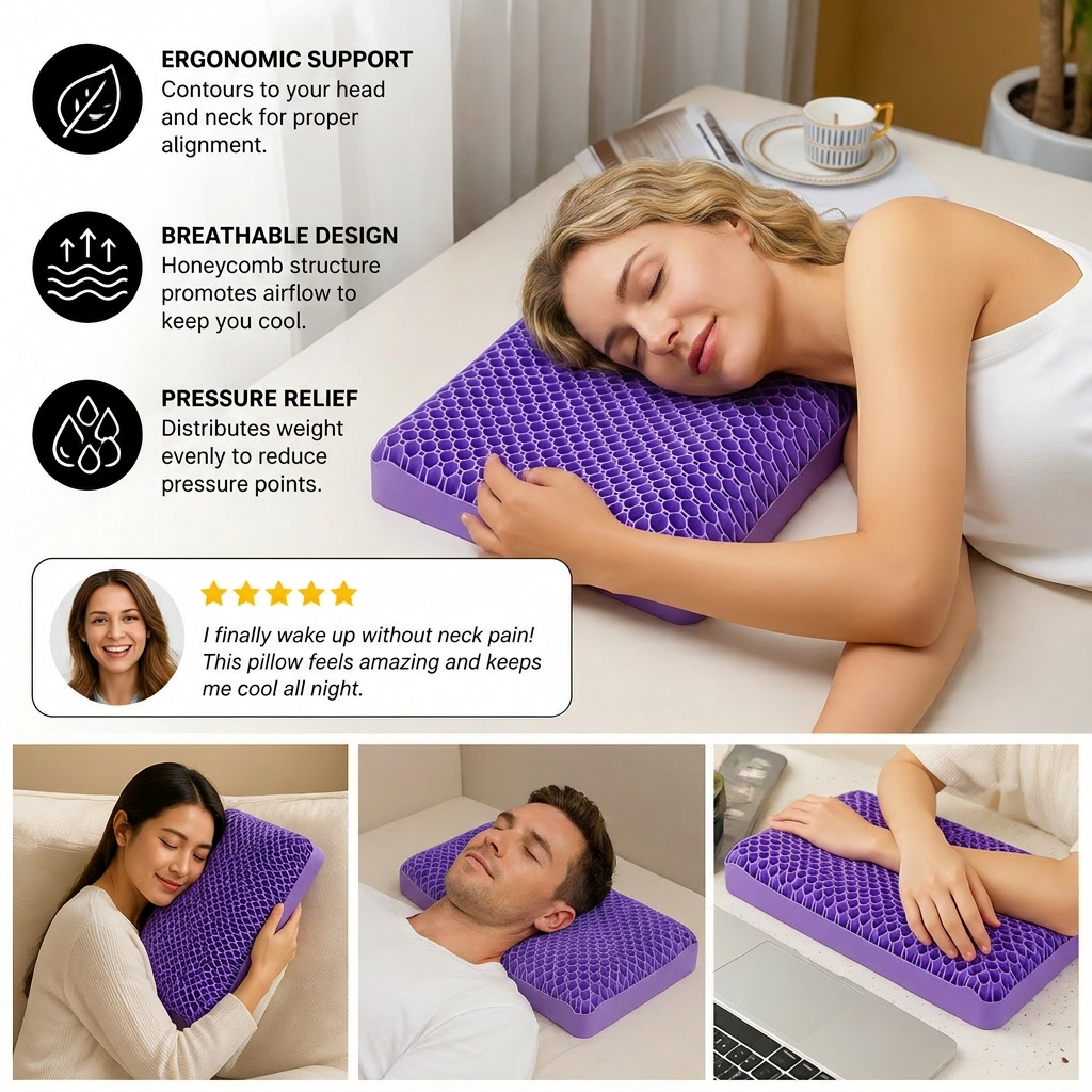Ergonomic & Breathable Air Pillow for a Restful Sleep
