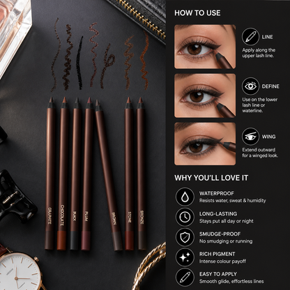 Waterproof Glitter Gel Eyeliner – Long-Lasting Smudge-Proof Color