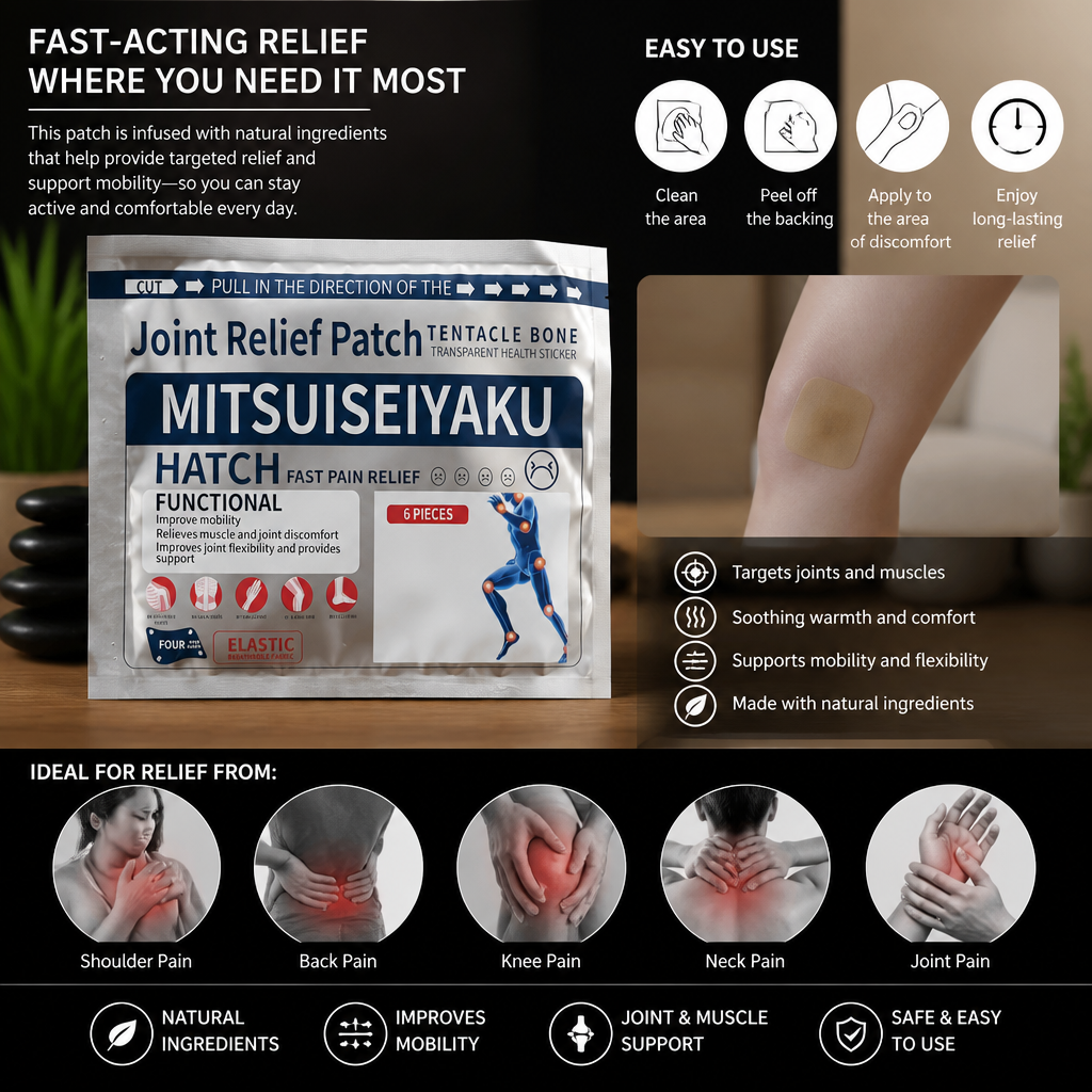 Herbal Ginger Pain Relief & Joint Comfort Patch