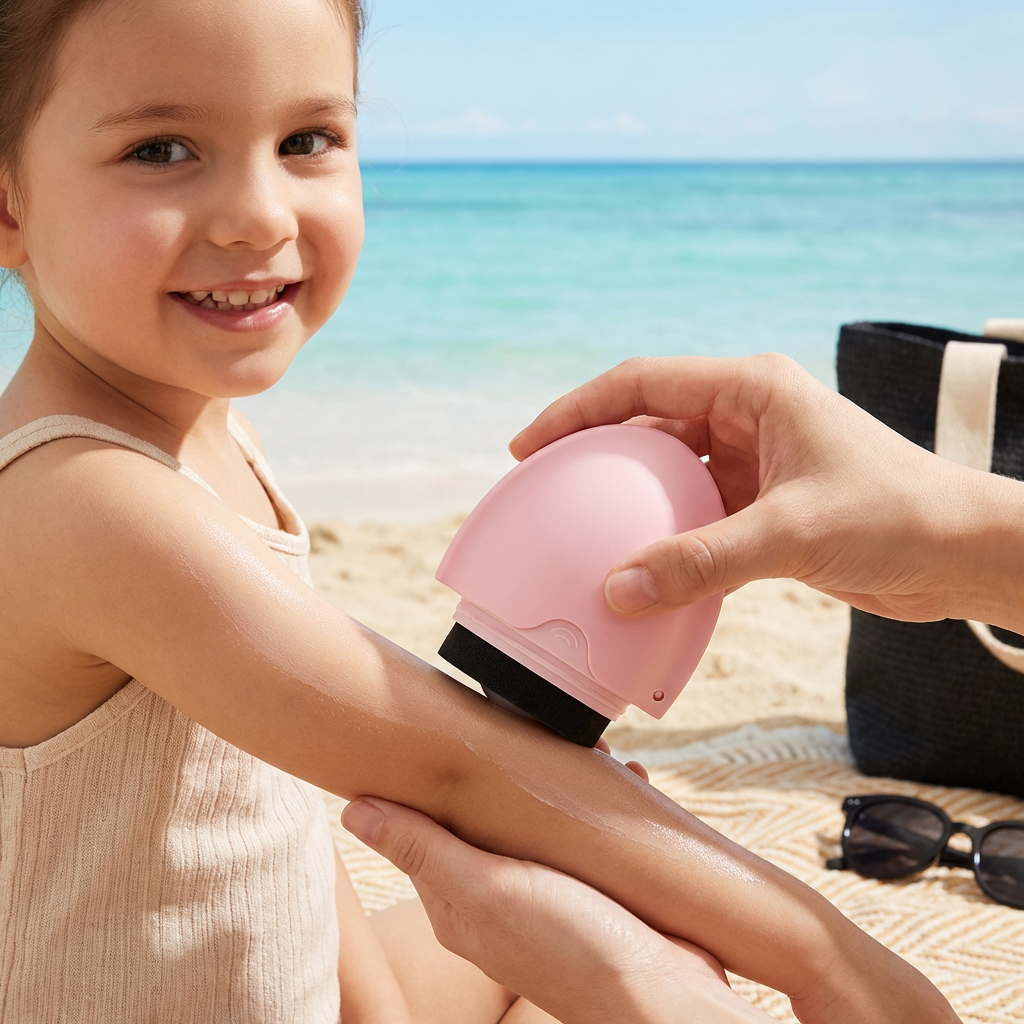 Sunscreen Applicator Removable Silicone Roller Cream Applicator