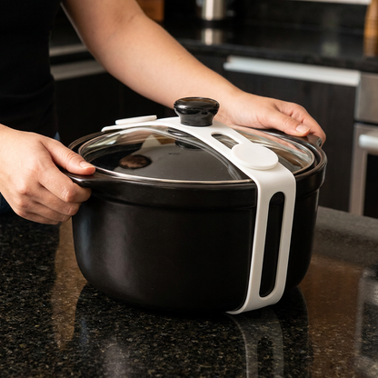 Reusable Silicone Lid Strap for Secure Pot and Container Storage