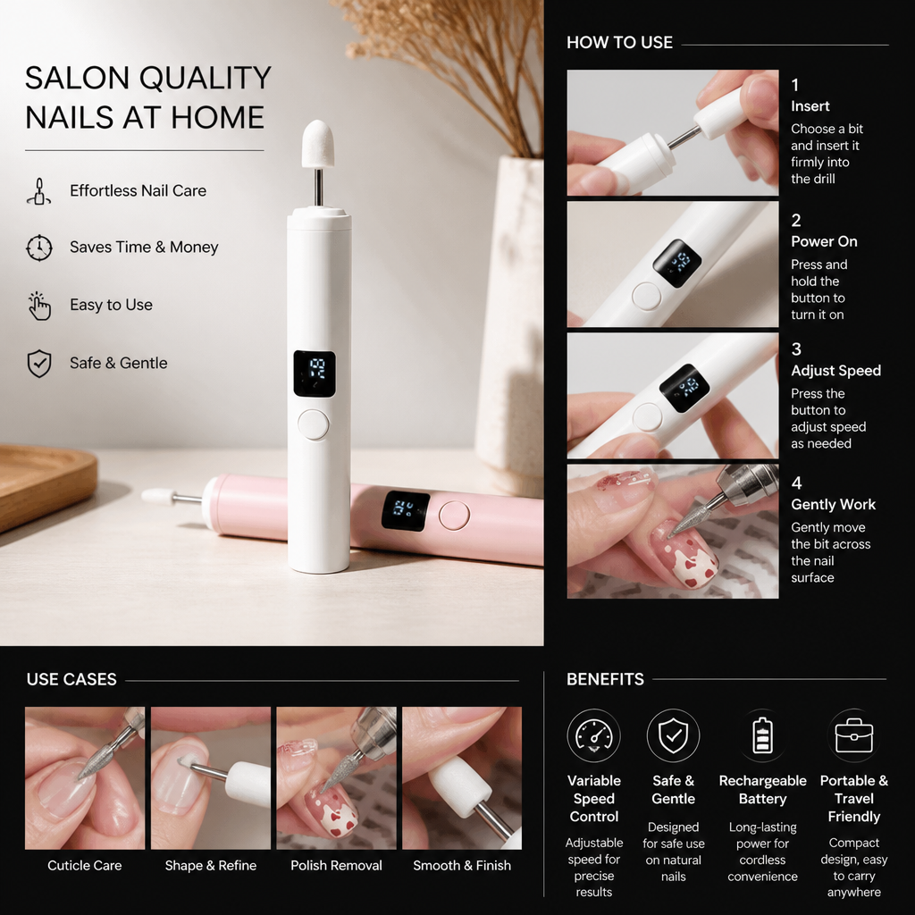 Professional Electric Nail Drill Kit